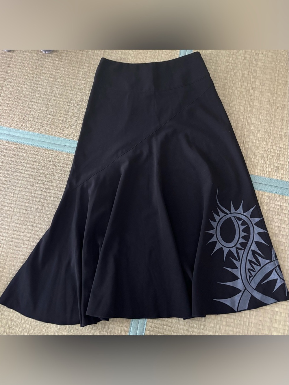 Margaret M Skirt with Custom Native American Art - size 6
